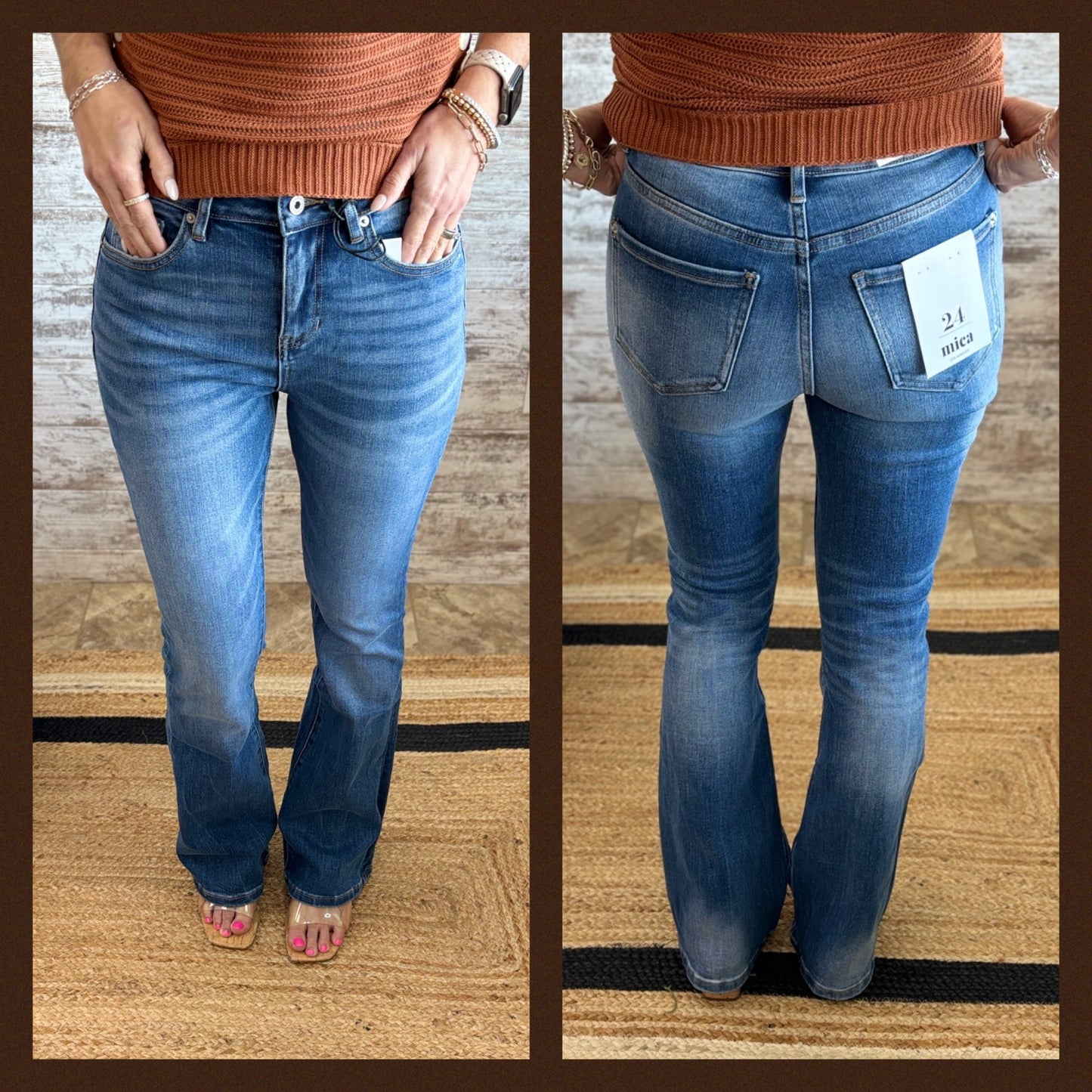 Mica High Rise Flare Leg MDP-F3259 ~ RESTOCKED