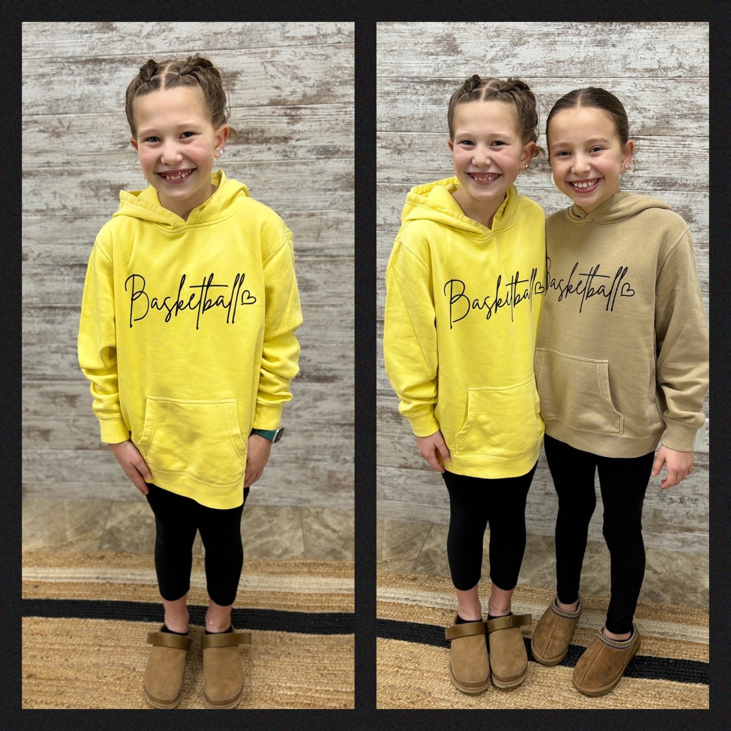 PERSONALIZED Basketball Independent Youth Pigment Dyed Hoodie ~ Several Colors