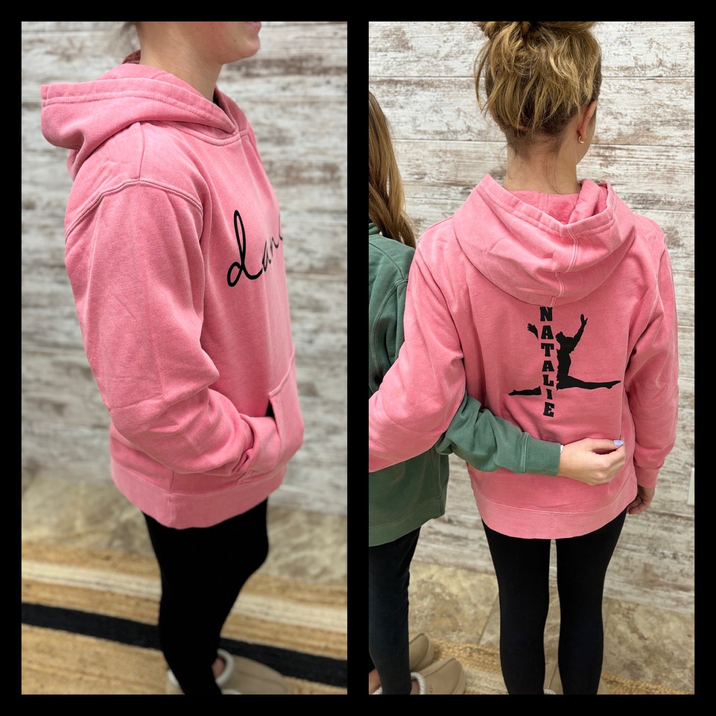 PERSONALIZED Dance Independent Youth Pigment Dyed Hoodie ~ Several Colors