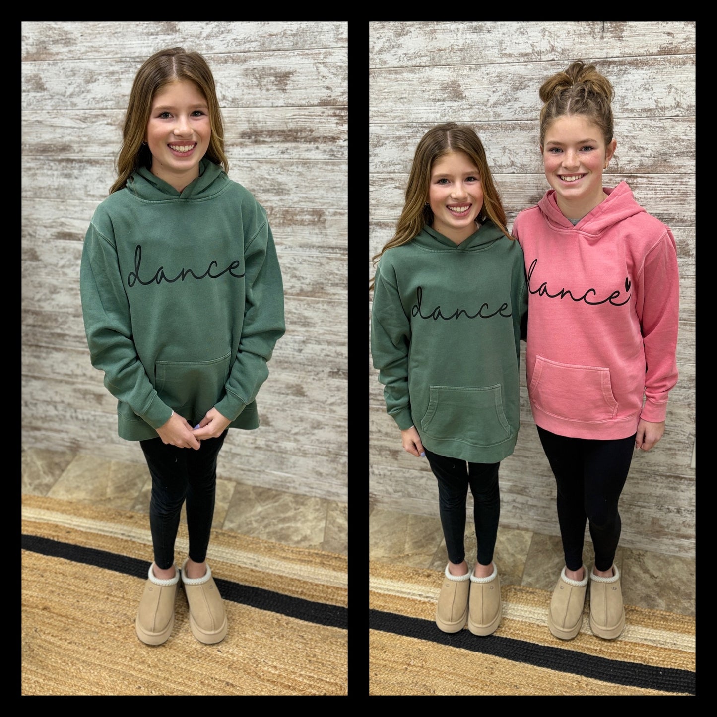 PERSONALIZED Dance Independent Youth Pigment Dyed Hoodie ~ Several Colors