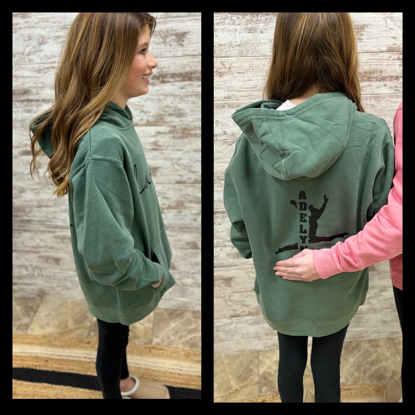 PERSONALIZED Dance Independent Youth Pigment Dyed Hoodie ~ Several Colors