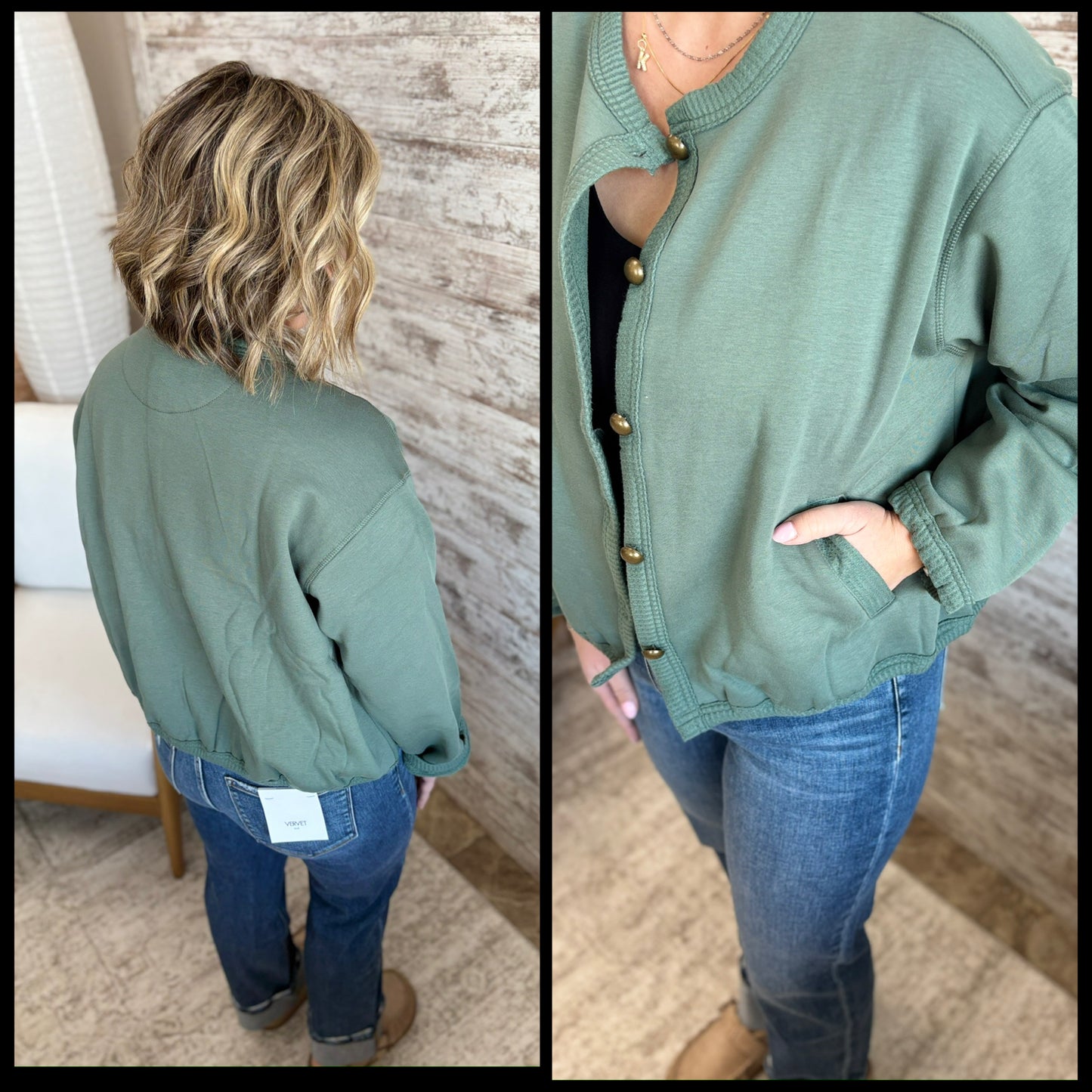 Silky Pine Belle Bloom Cardigan