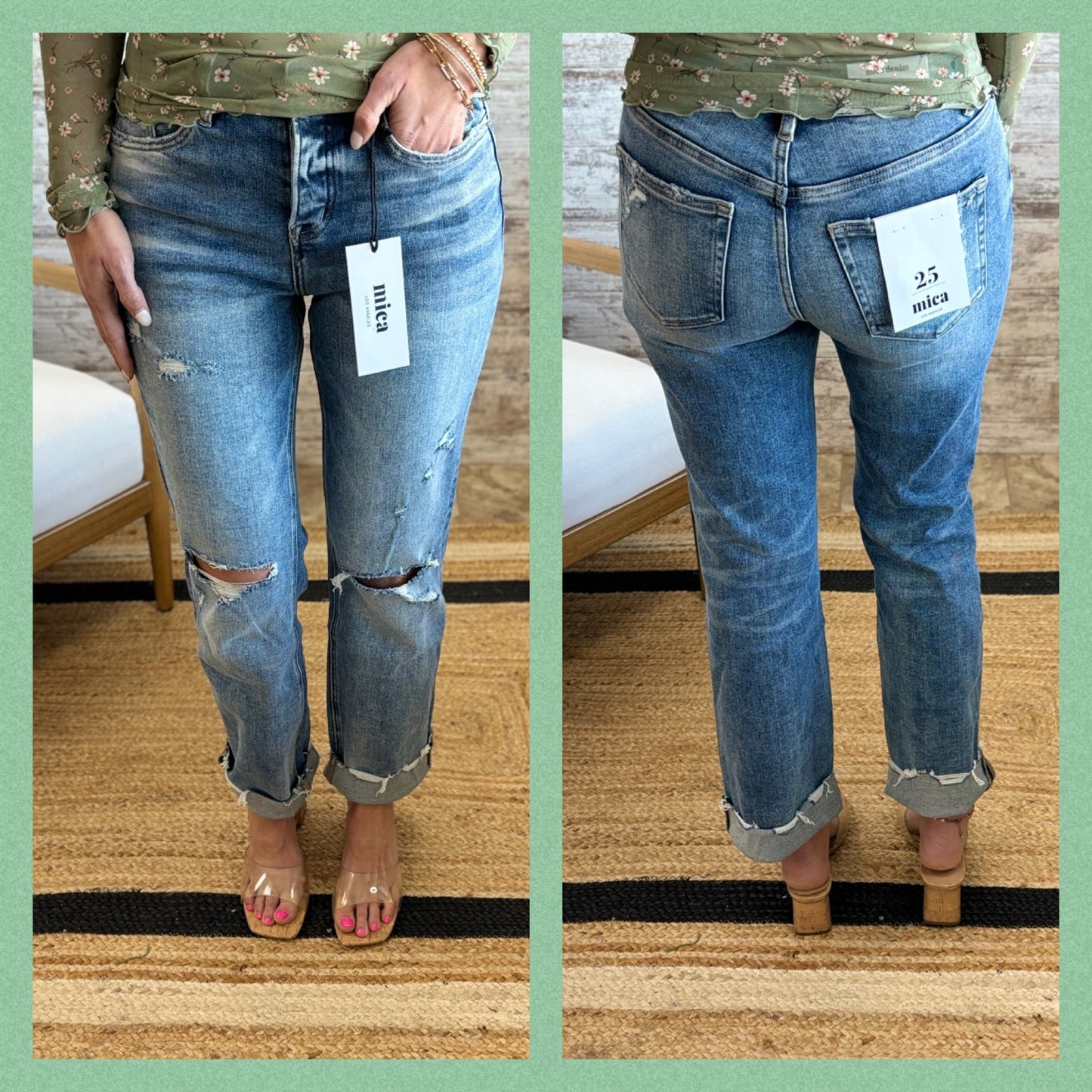 MICA HIGH RISE STRAIGHT LEG ~ MDP-T3027