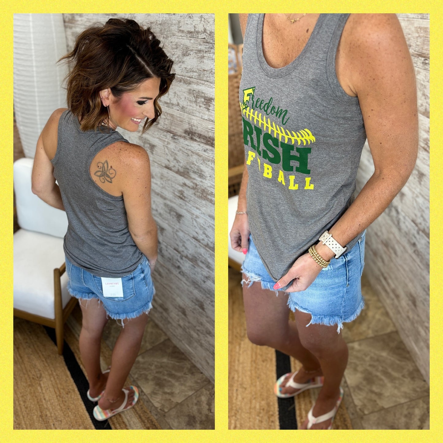 Freedom Irish Softball Racer Tank~ 2 Colors!