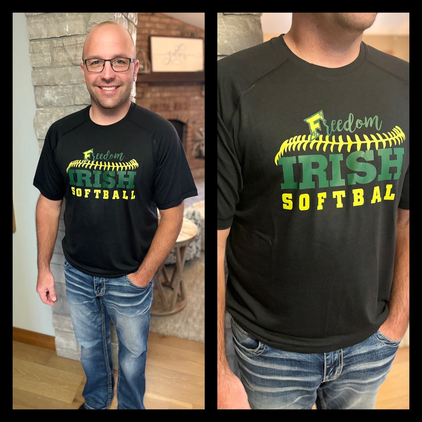 Freedom Irish Softball Moisture Wicking Tee~ 2 Colors