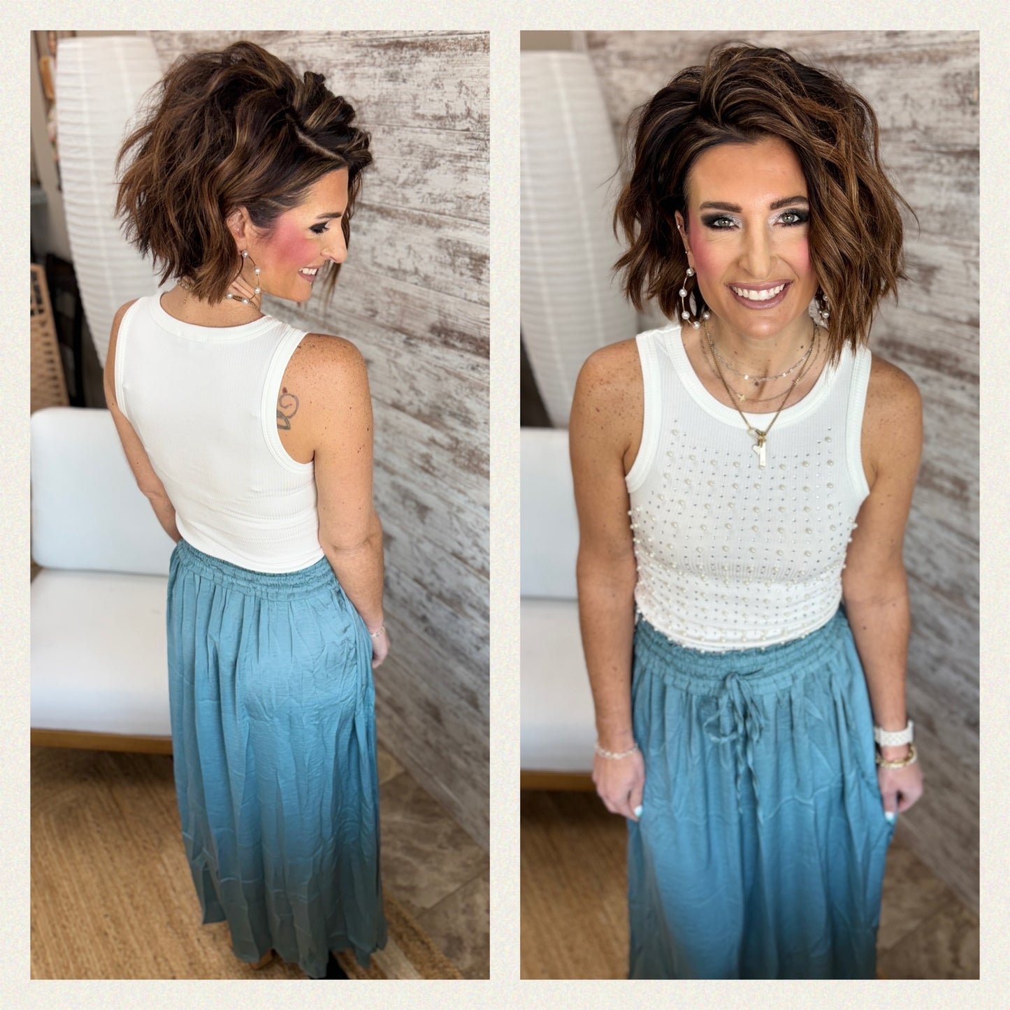 Split Hem Maxi Skirt ~ 2 Colors