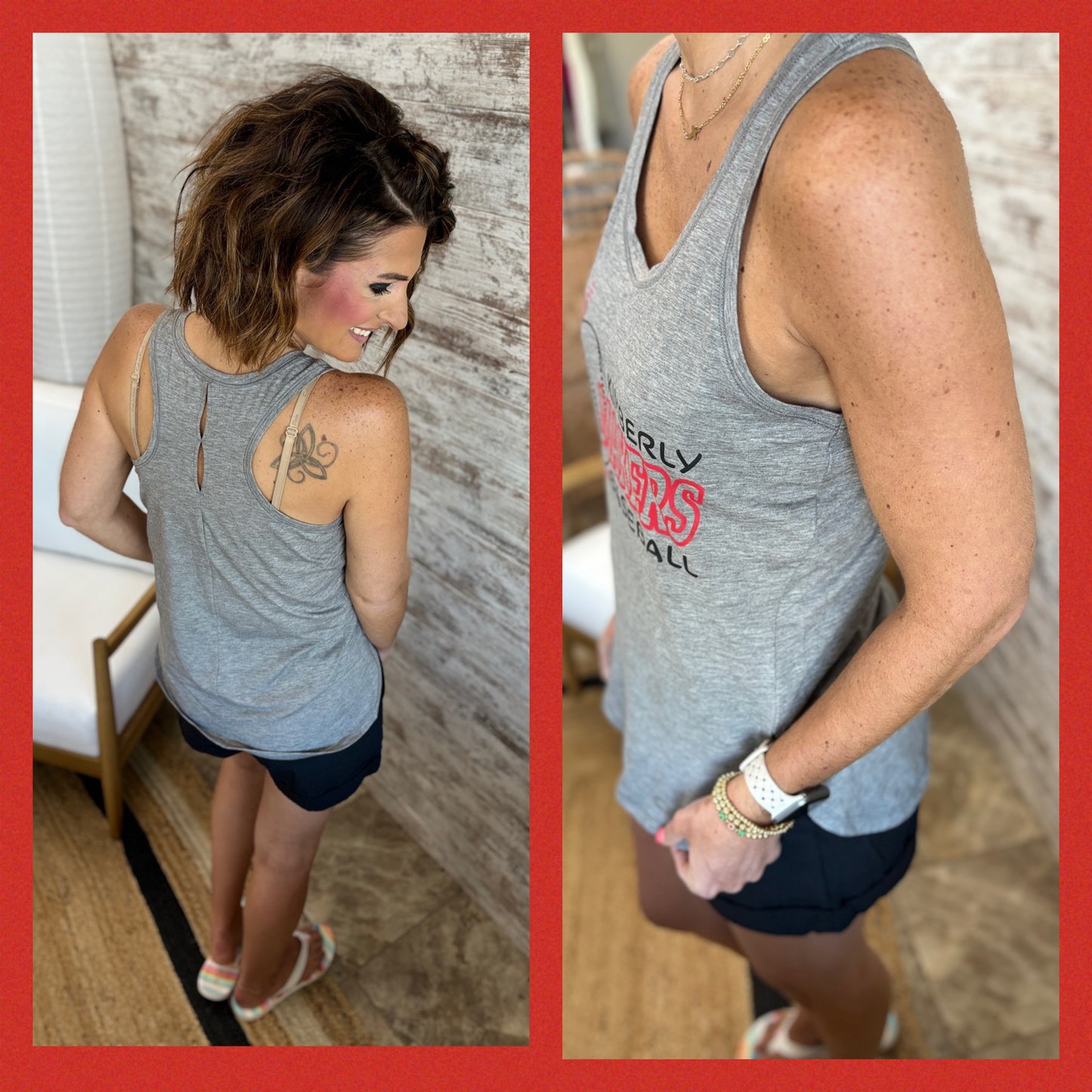 Kimberly Makers Baseball Grey Sport Tank