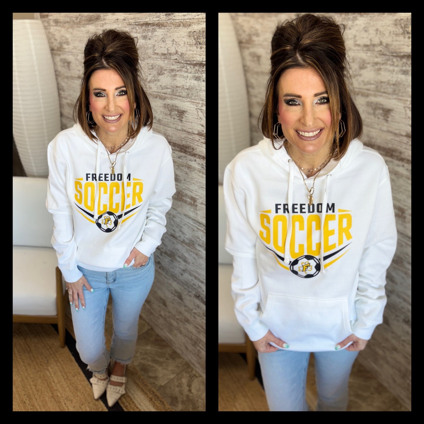 Freedom Soccer White District Hoodie