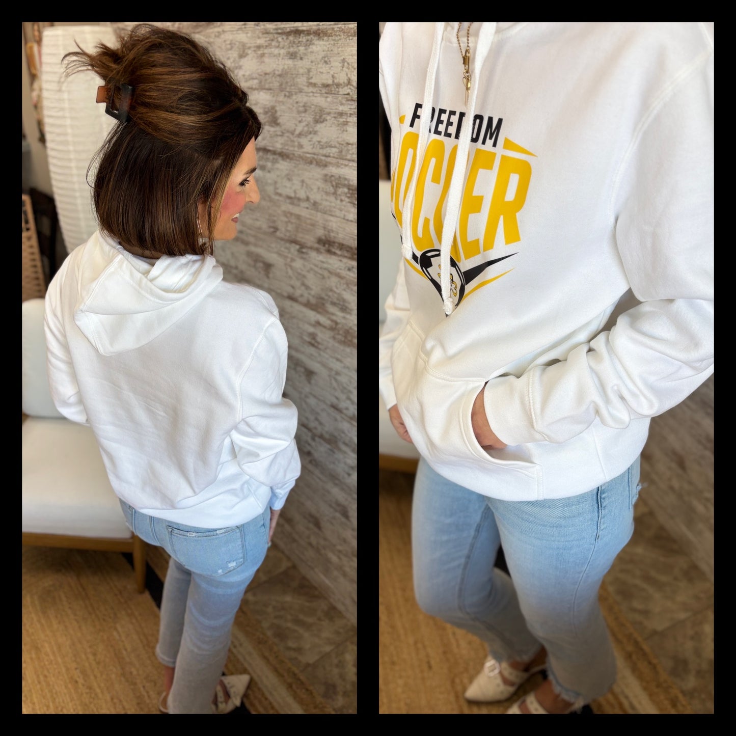 Freedom Soccer White District Hoodie
