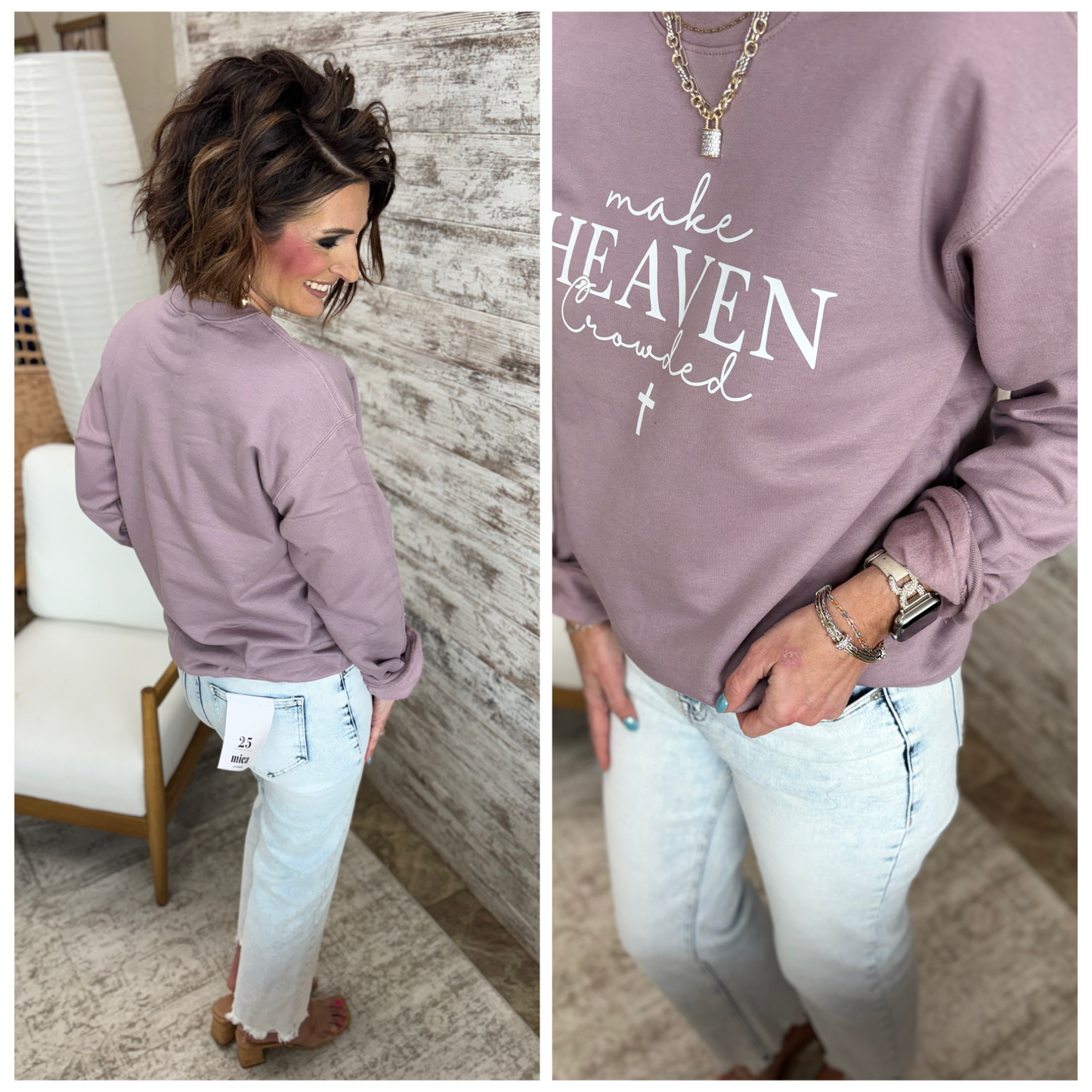 Make Heaven Crowded Paragon Softstyle Gildan Crew