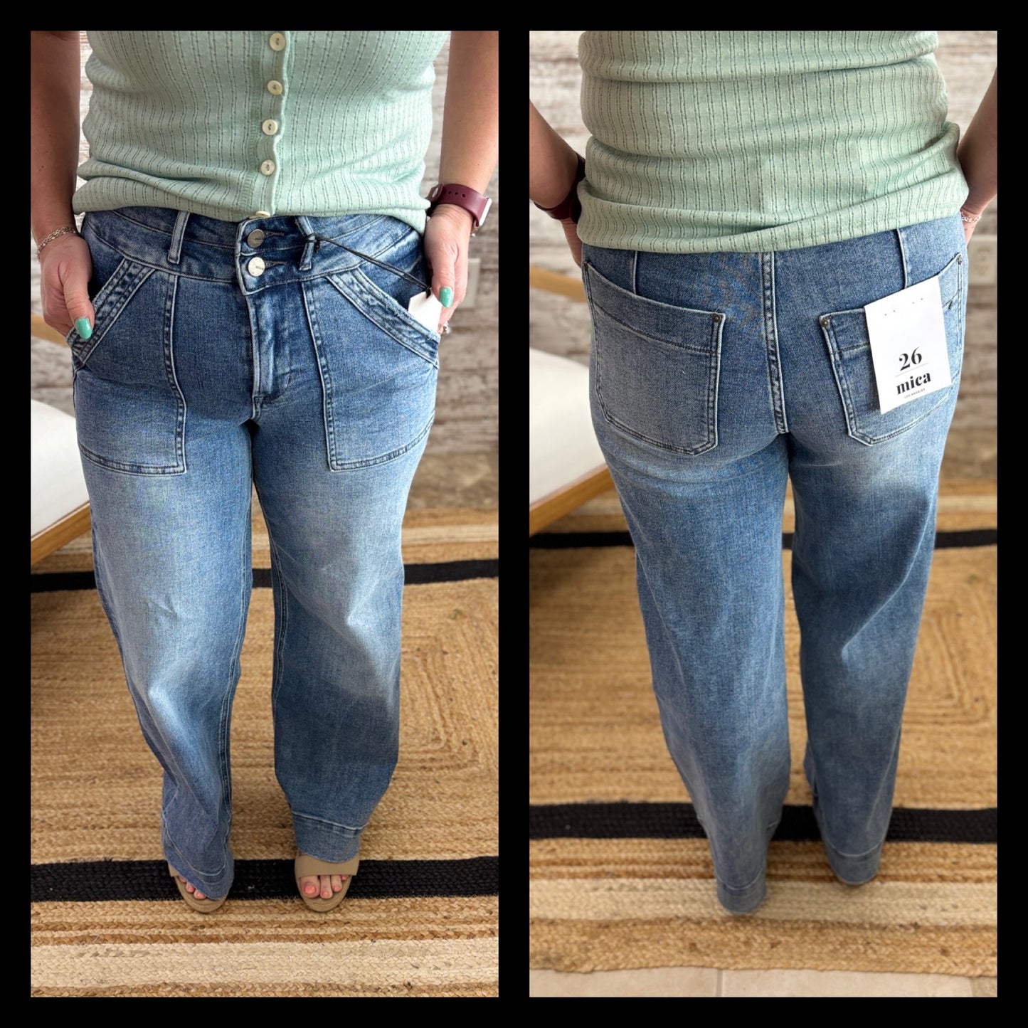 Mica Wide Leg Jean MDP-W3546