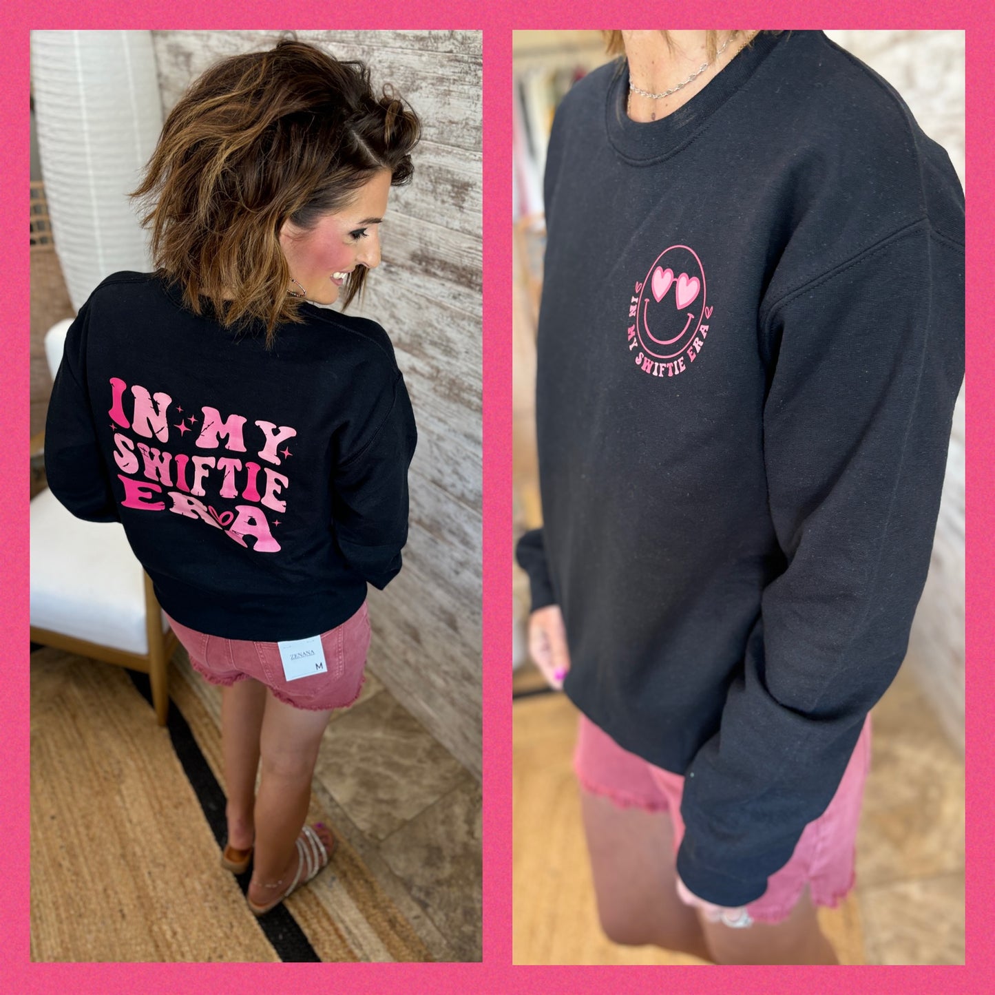 "In My Swifite Era" Gildan Black Crewneck