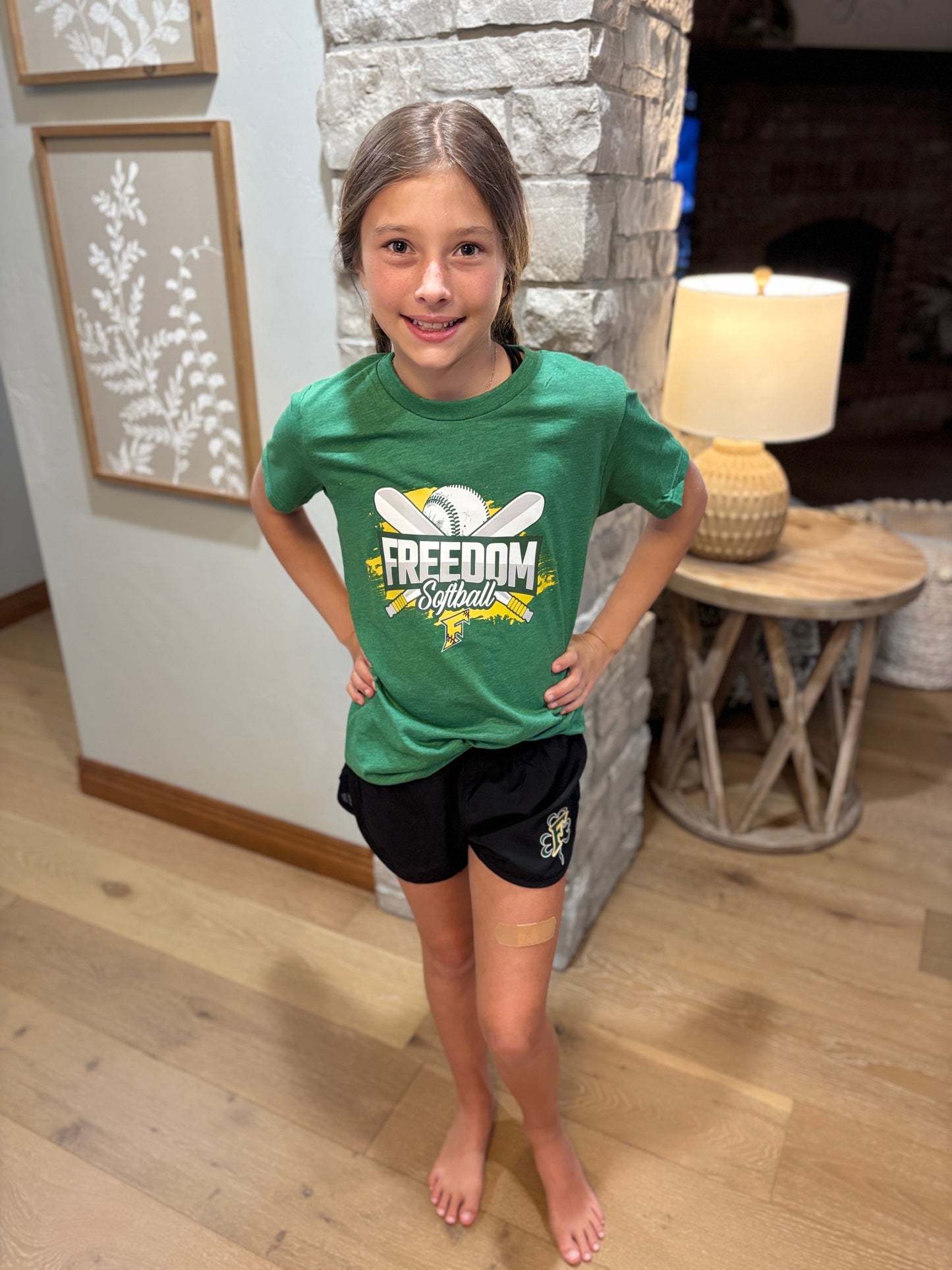 Freedom Irish Girls' Wayfarer Black Shorts