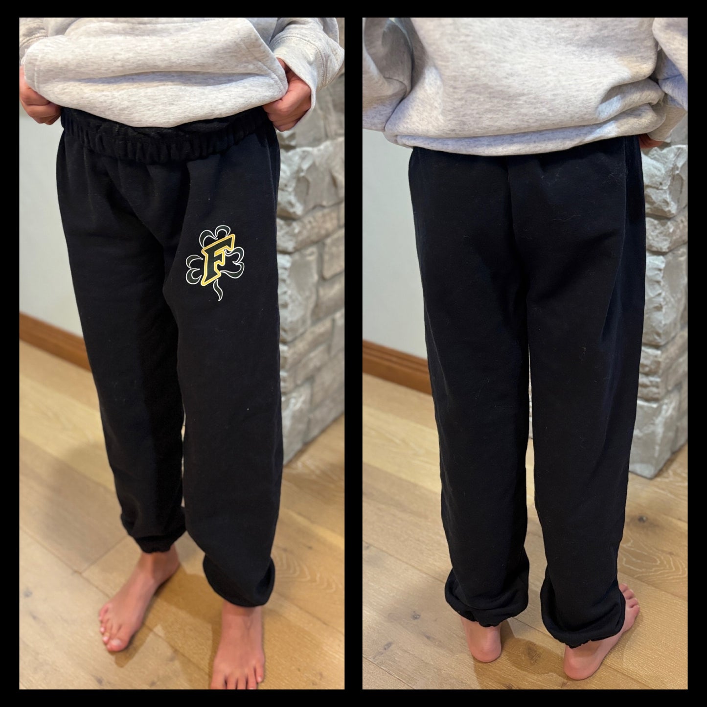 Freedom Irish Youth Heavy Blend Gildan Black Jogger Pant