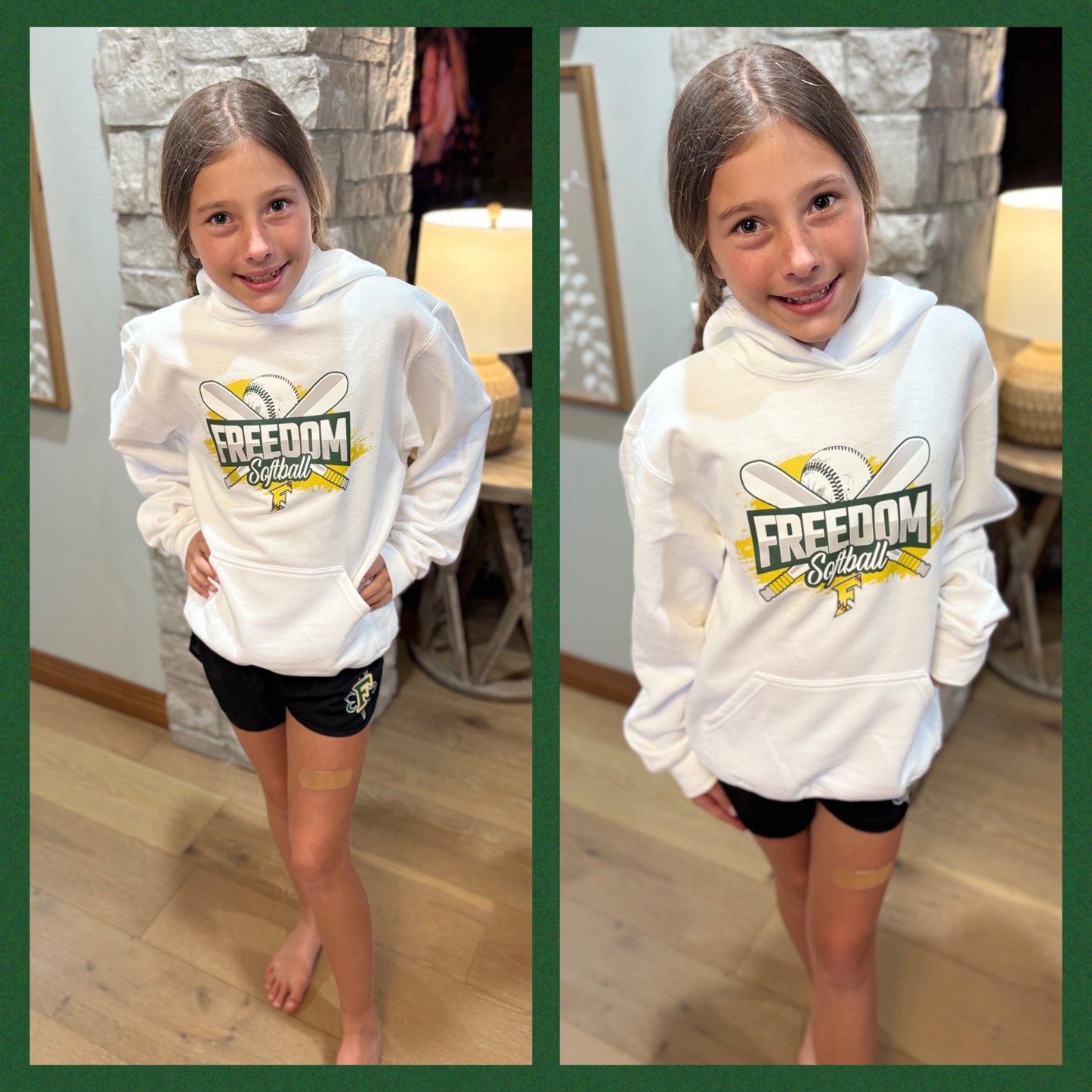 Freedom Irish Softball Youth Port & Company Hoodie ~ 3 Color Options