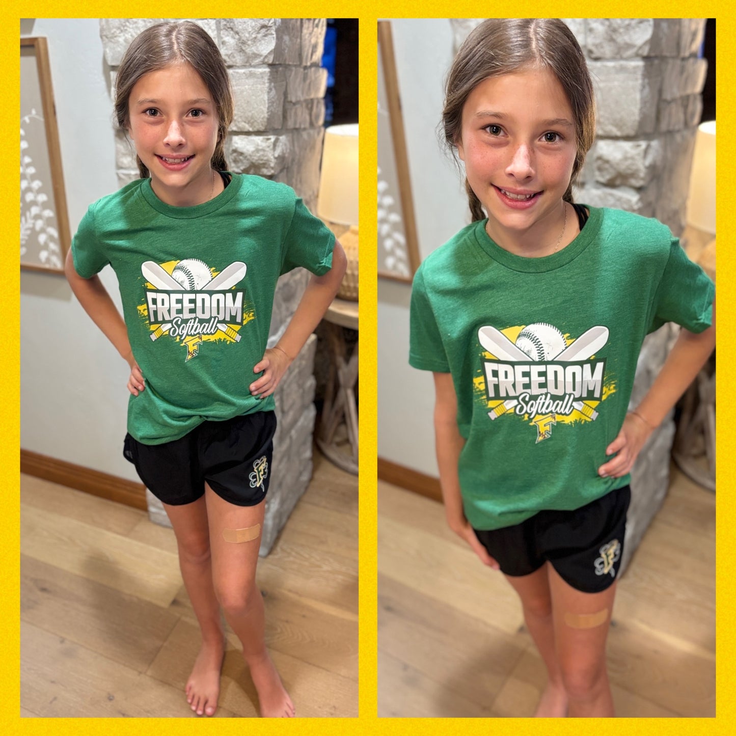 Freedom Irish Softball Bella Tee~ Adult and Youth ~ 2 Colors