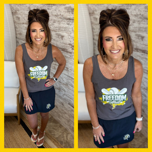 Freedom Irish Softball Port & Company Grey Ladies Tank ~ 2  Colors