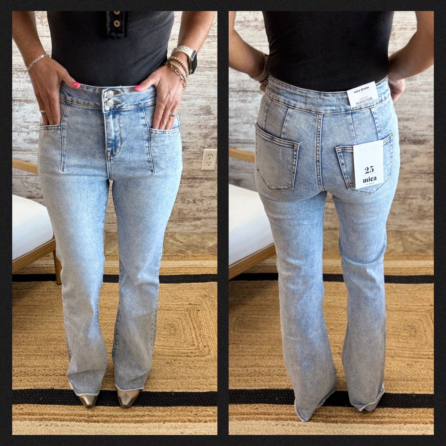 Mica Super High Flare Jean MDP-F381