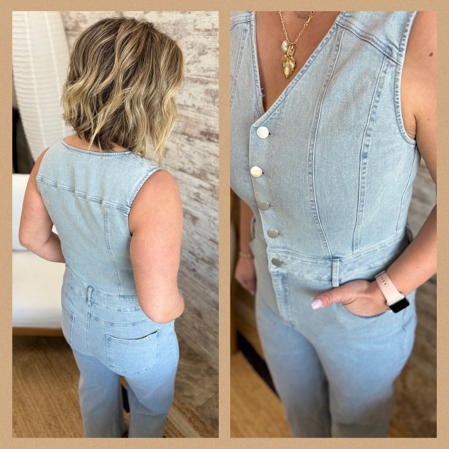 Denim Jumpsuit ~ 2 Colors