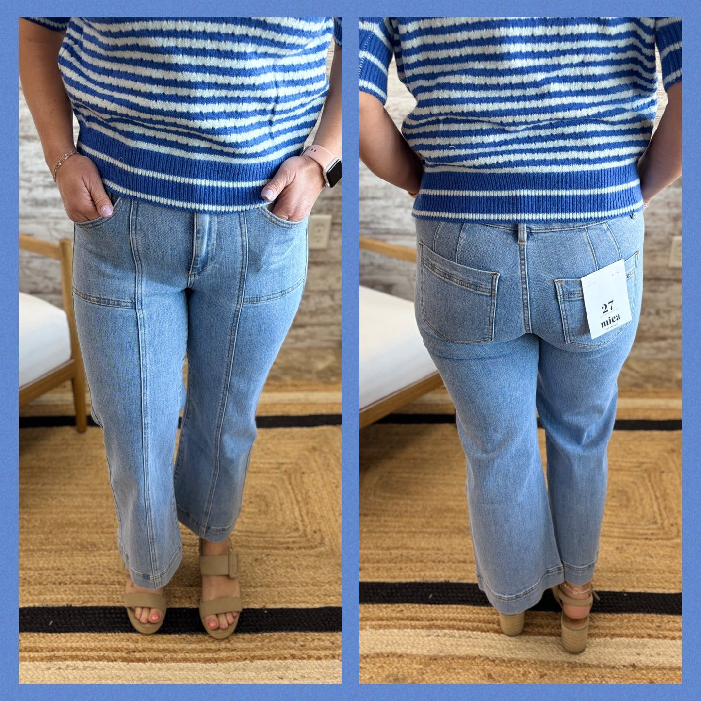 Mica Wide Leg Crop Jean MDP-W3118LT