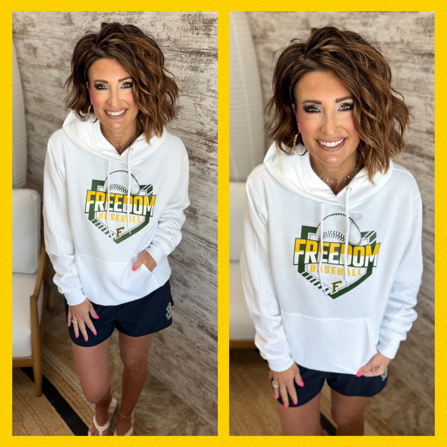 Freedom Irish Baseball Port & Company Hoodie ~ 2 Colors