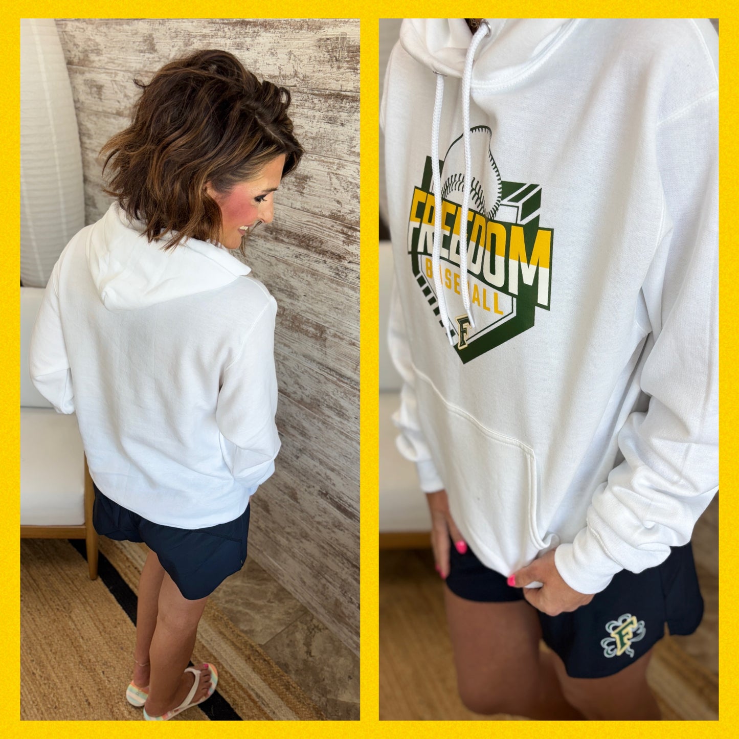 Freedom Irish Baseball Port & Company Hoodie ~ 2 Colors