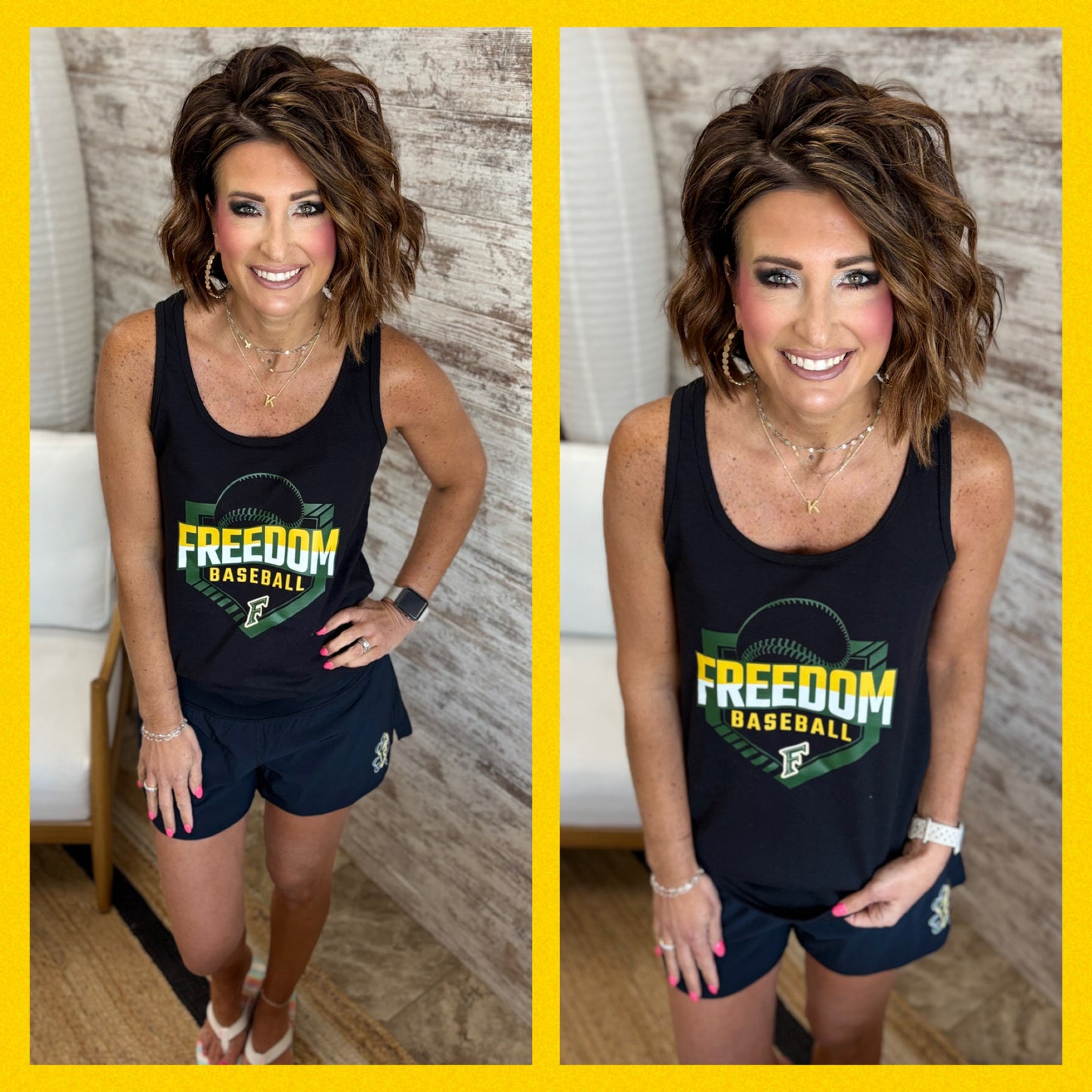 Freedom Irish Baseball Port & Company Ladies Tank ~ 2 Colors