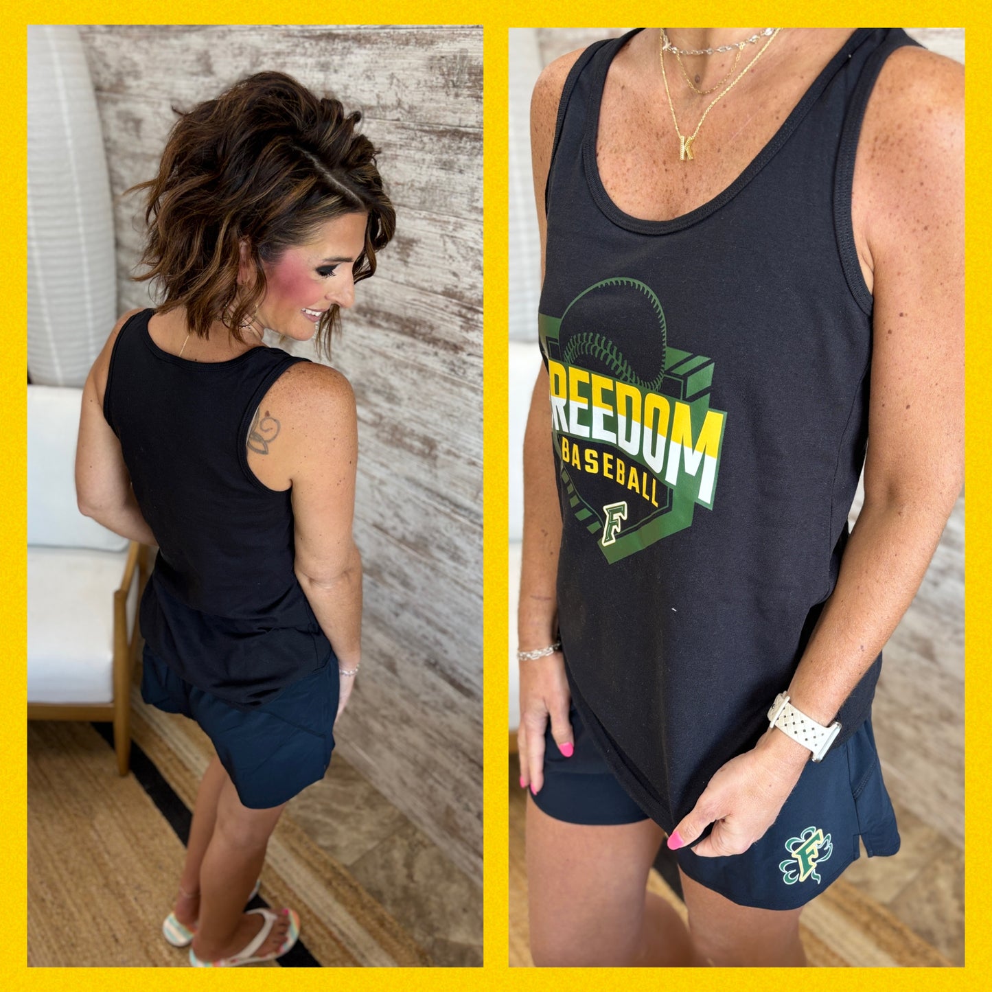 Freedom Irish Baseball Port & Company Ladies Tank ~ 2 Colors