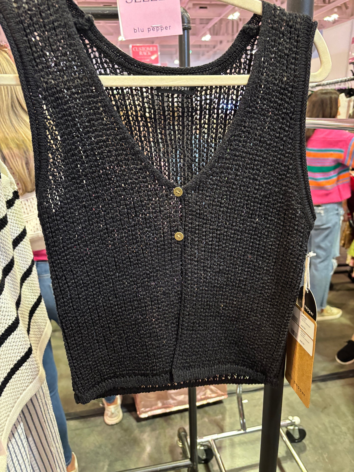 Crochet Knit Vest ~ 2 Colors