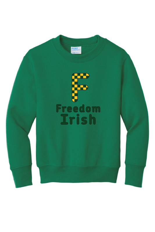 Freedom PAC Fundraiser 5th Grade Winner Design Port & Company Kelly Green Crew~Youth and Adult~