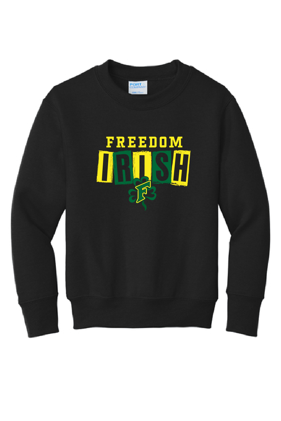 Freedom Irish YOUTH Port & Company Crew~ 2 Colors