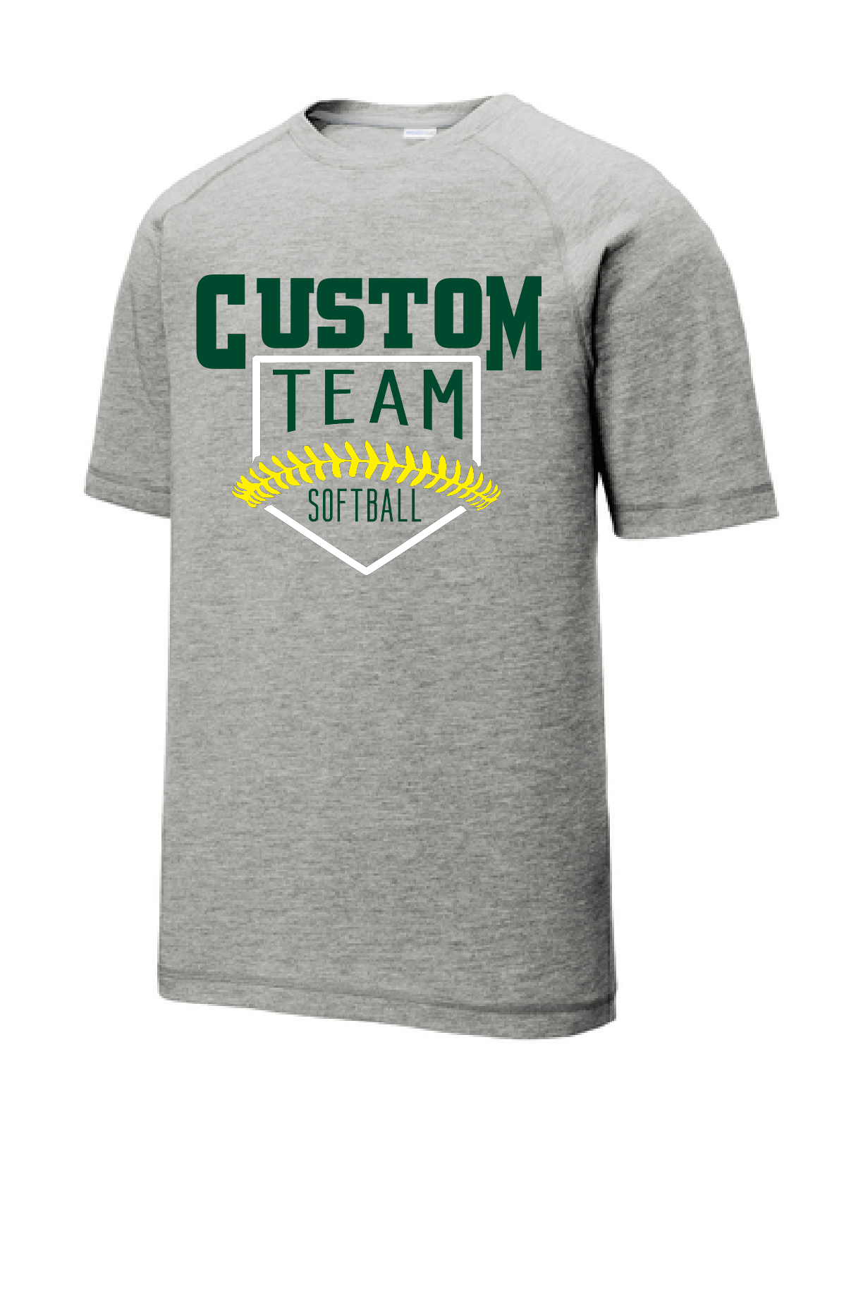 Custom School Baseball/Softball Men's Sport Tek Moisture Tee~ 3 Color Choices