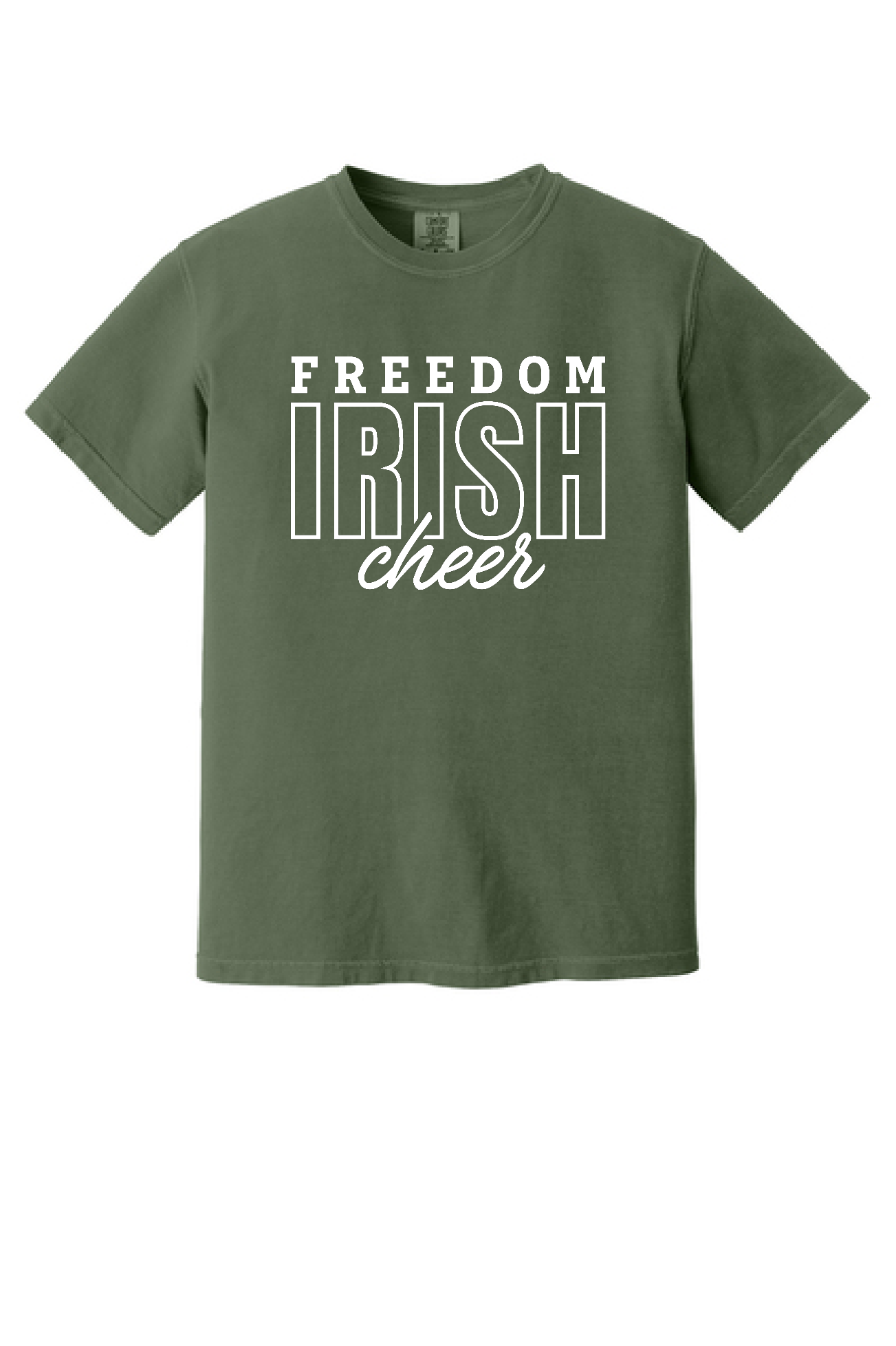 Freedom Irish Cheer Comfort Colors Tee ~ 4 Colors