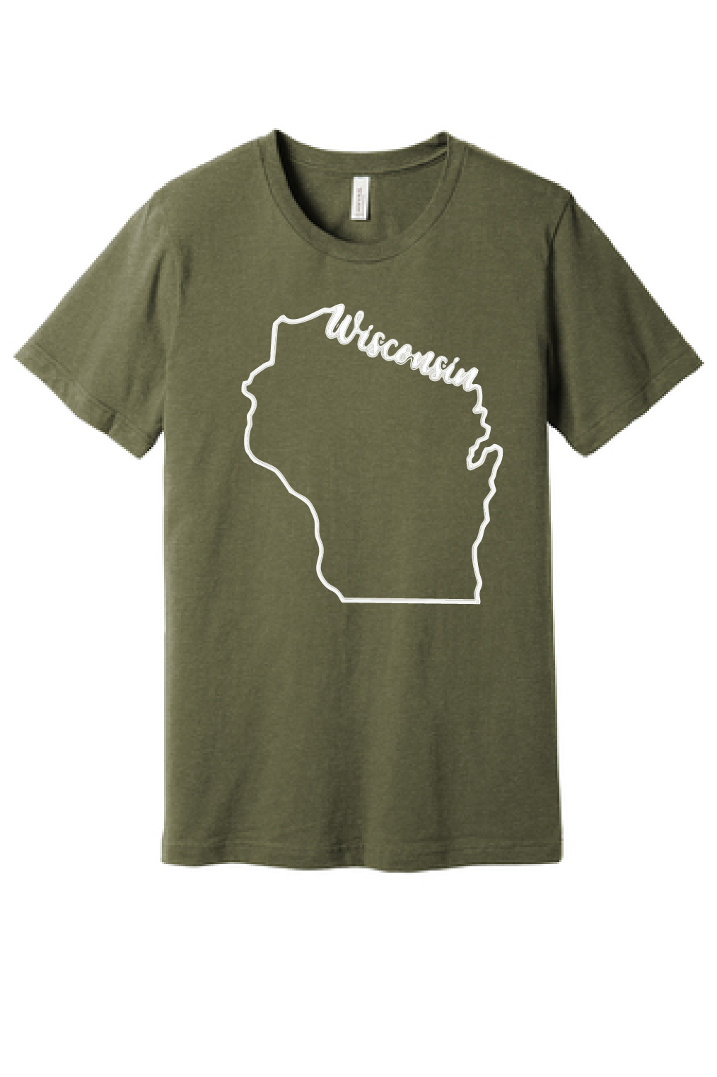 Bella Canvas Heather Tee in Wisconsin Designs