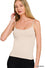 Sand Round Neck Spaghetti Cami