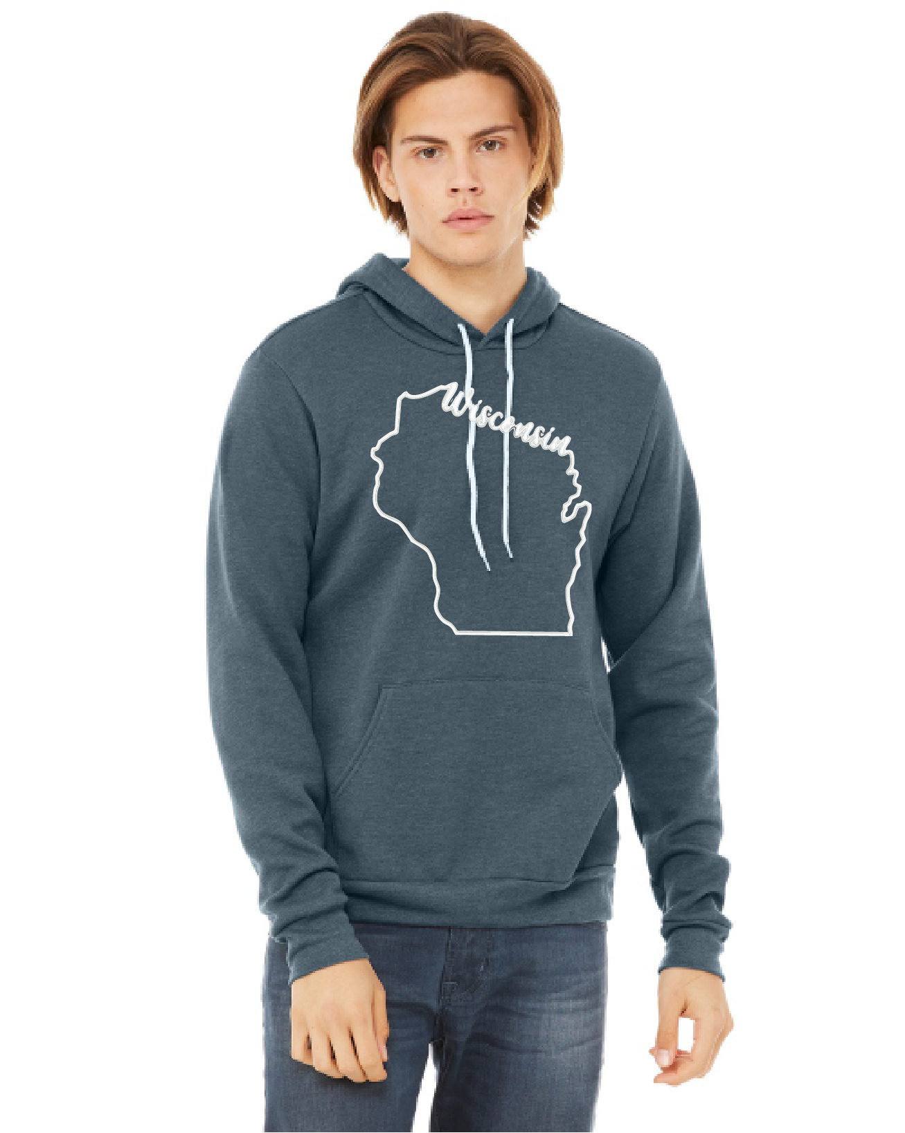 Bella Sponge Hoodie in Wisconsin Designs