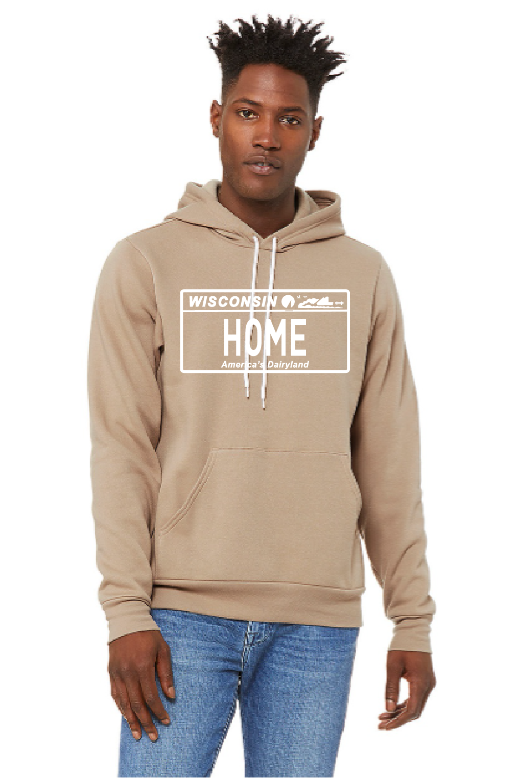 Bella Sponge Hoodie in Wisconsin Designs