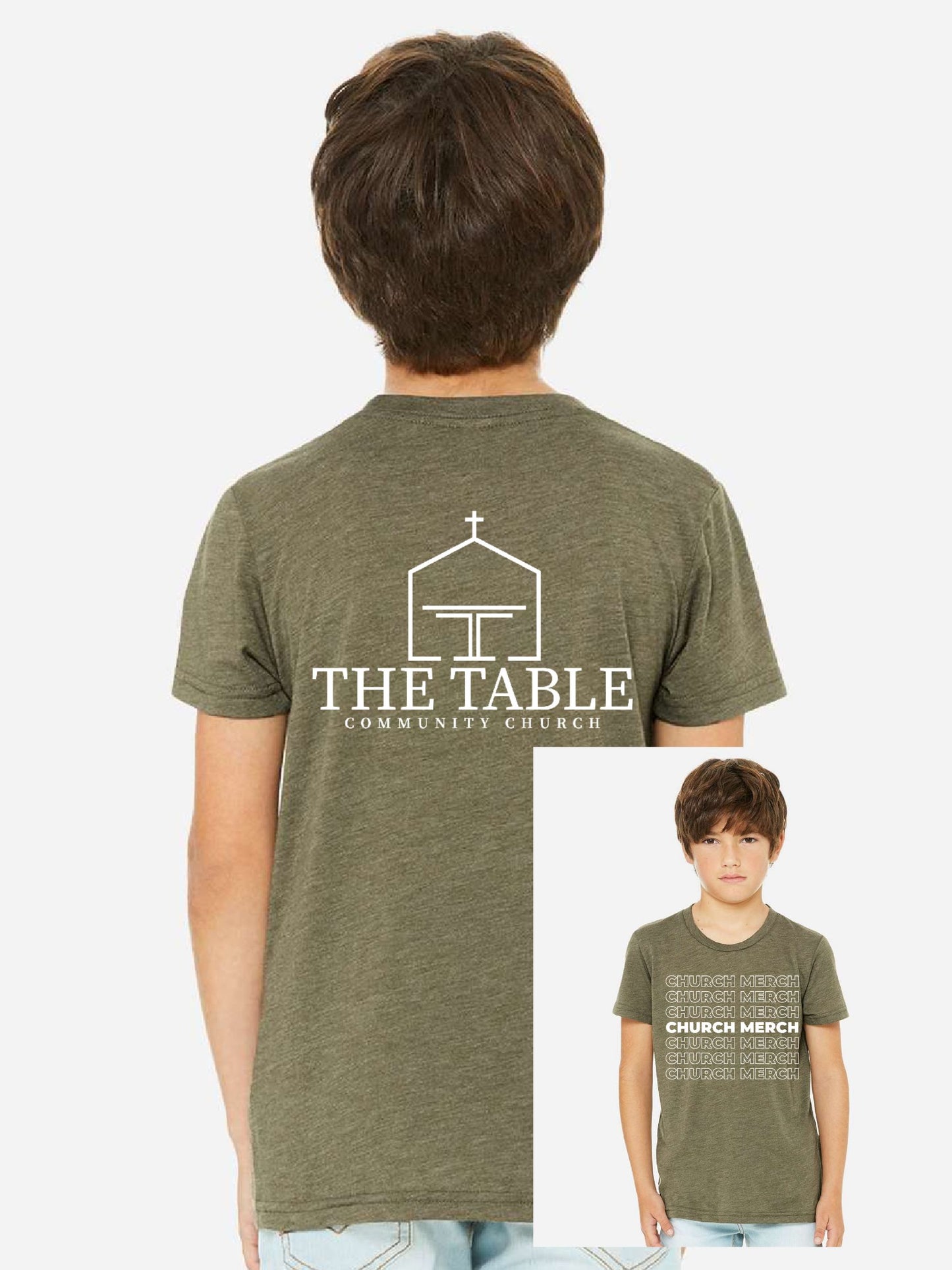 The Table Church Bella Canvas Triblend Tee ~ 3 Colors ~ Youth