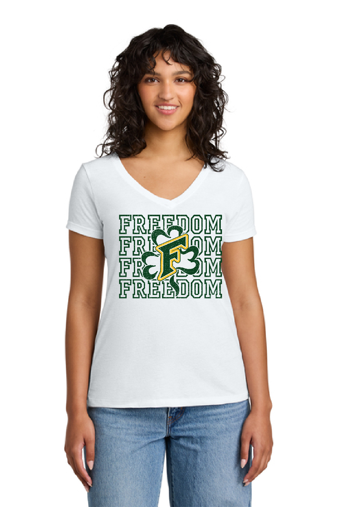 Freedom PAC Fundraiser Next Level V Neck Tee ~ 3 Colors~ Ladies