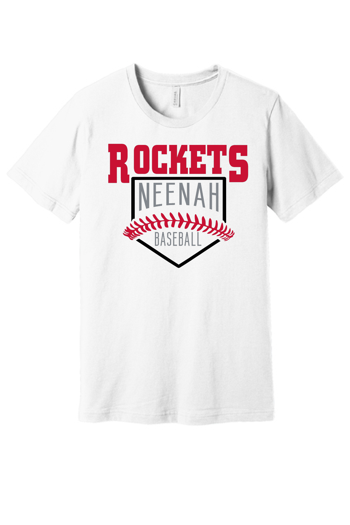 Custom School Baseball/Softball Bella Tee~ 4 Color Choices