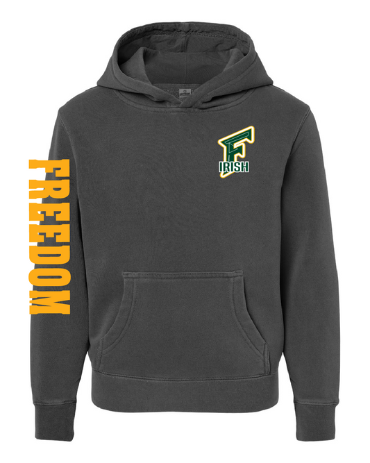 Freedom Baseball Pigment Dyed Youth Hoodie ~ 2 Colors