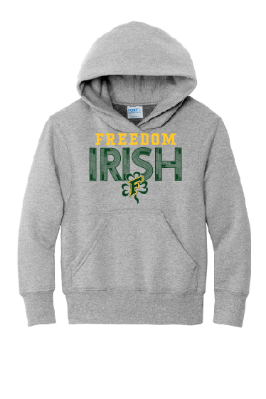 Freedom Irish YOUTH Port & Company Hoodie ~ 3 Colors