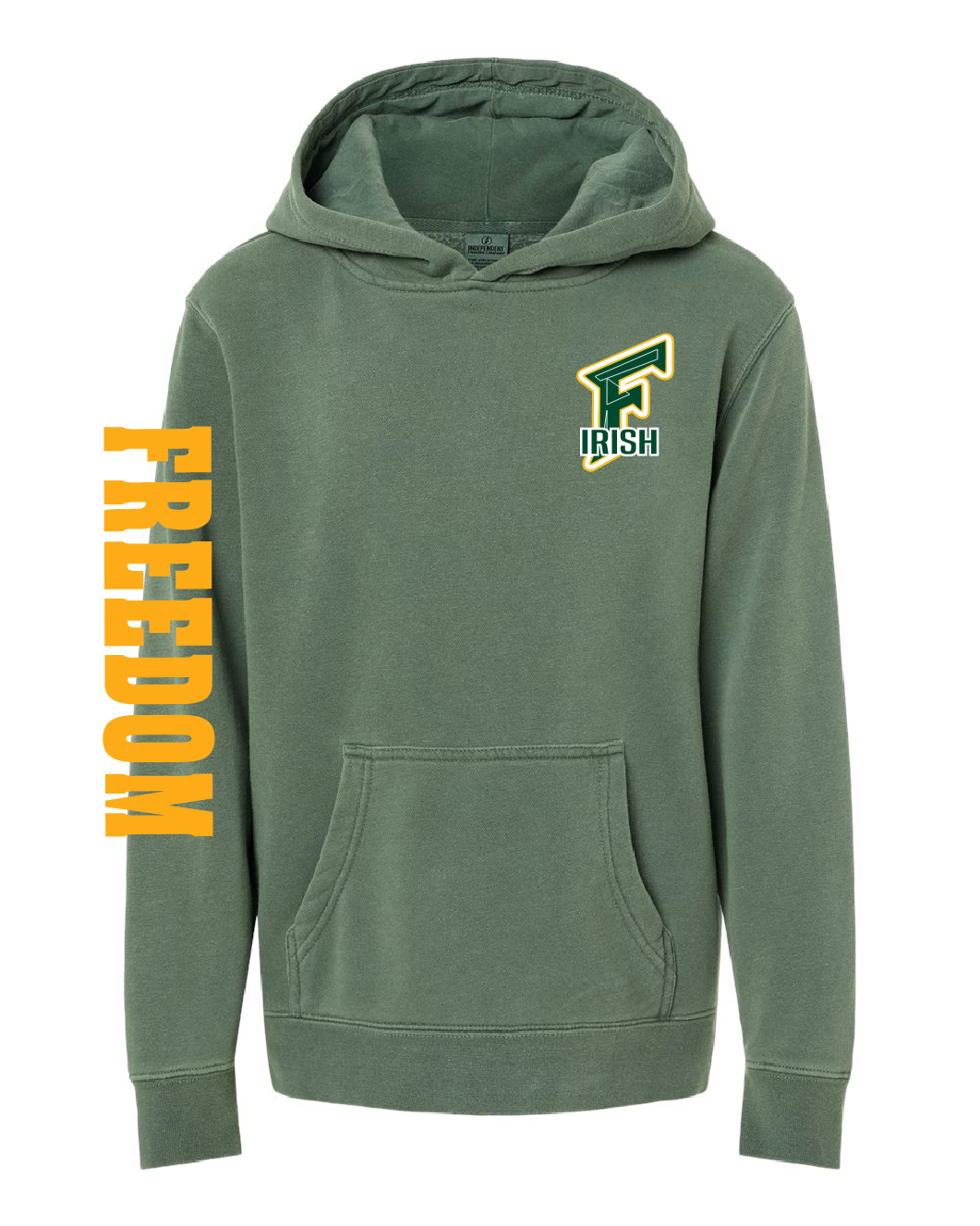 Freedom Baseball Pigment Dyed Youth Hoodie ~ 2 Colors