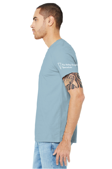 Fox Valley Surgical Diabetes Light Blue Bella Canvas Tee