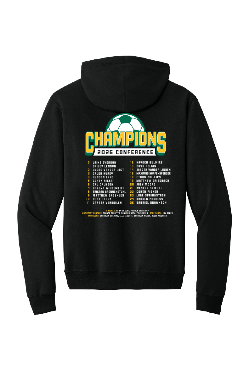 Freedom Boys Soccer Conference Champs Black Port & Company Hoodie~ Youth and Adult Sizes