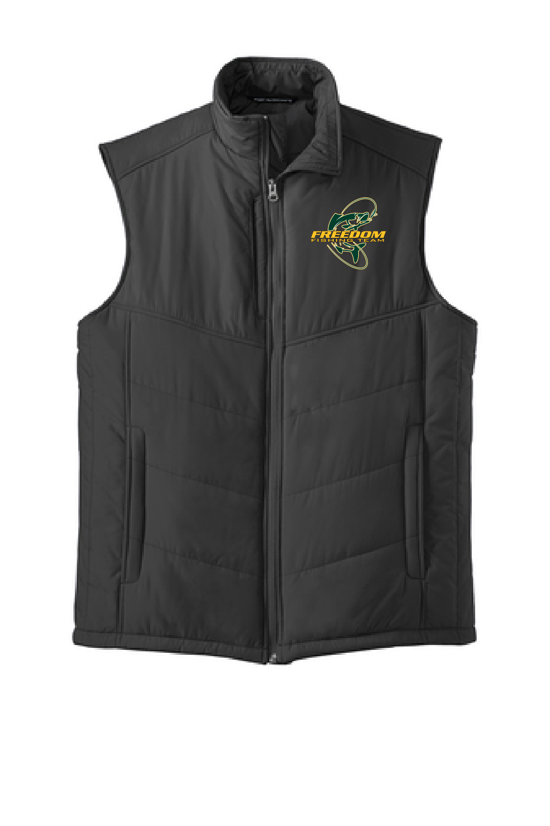 Freedom Irish Fishing Team Men's Water Resistant Port Authority Puffer Vest ~ 2 Colors