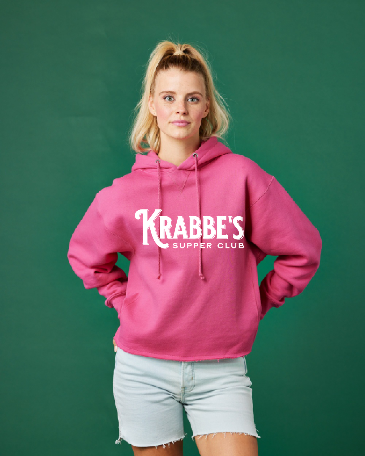 Krabbe's Raw Hem Boxy Hoodie ~ Ladies
