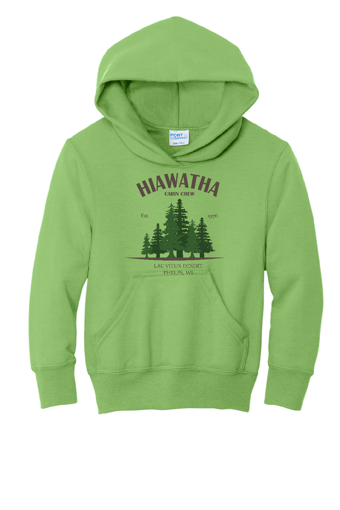 Hiawatha Cabin Crew Port & Company Hoodie~ Youth and Adult Sizes