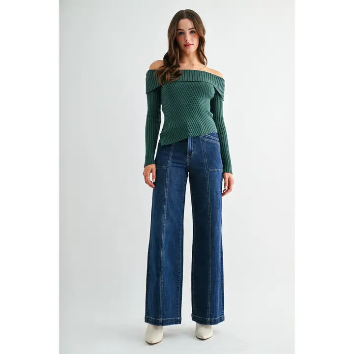 Mica High-Rise Wide Seams Trouser Jean