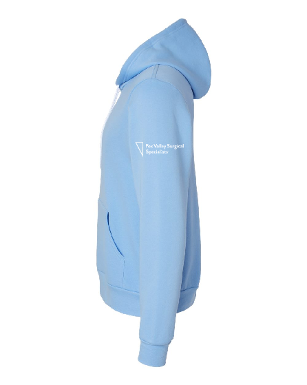 Fox Valley Surgical Diabetes Carolina Blue Bella Canvas Hoodie